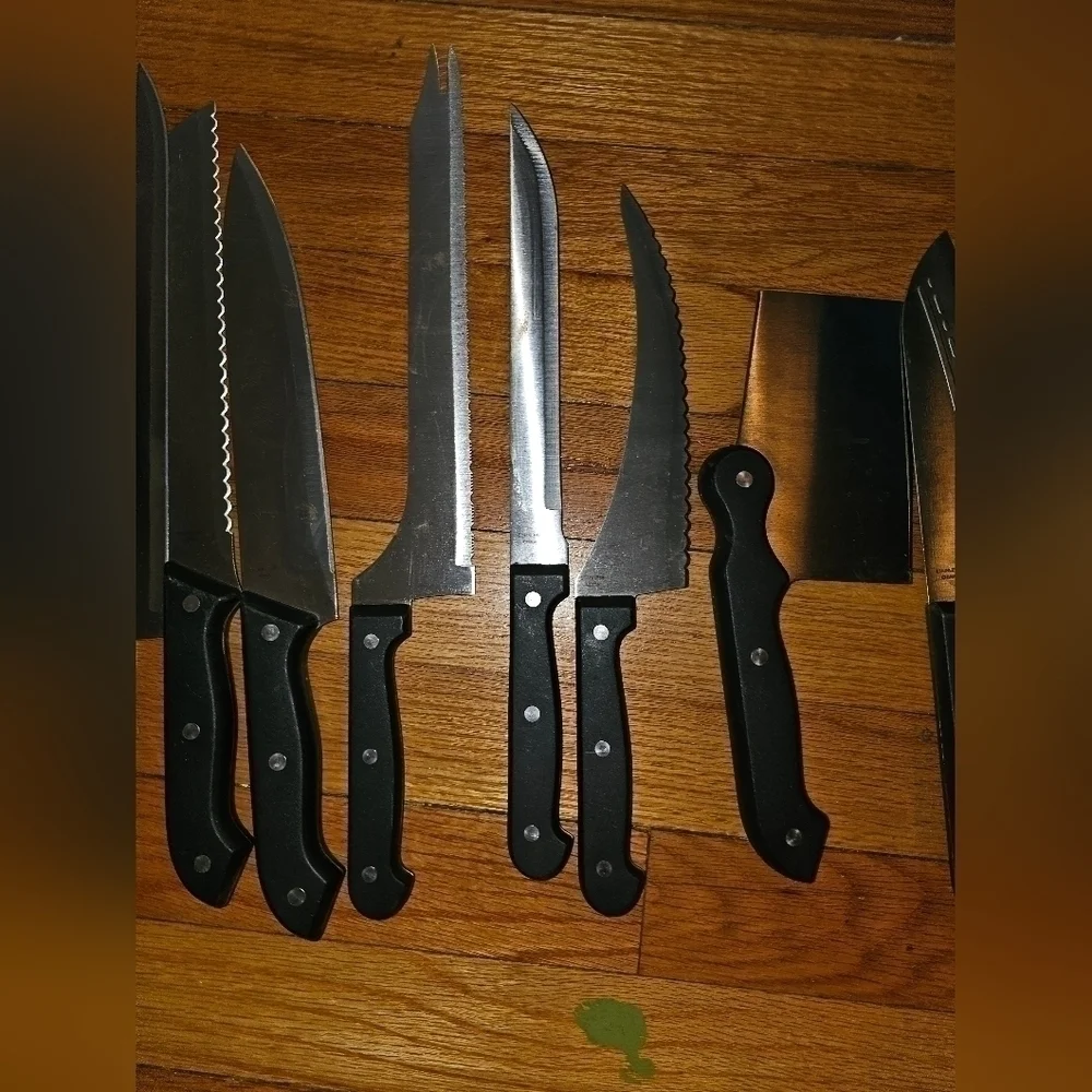 Ronco Six Star 13 Piece Knife Set 1-11, 13,14 Steak Knives
